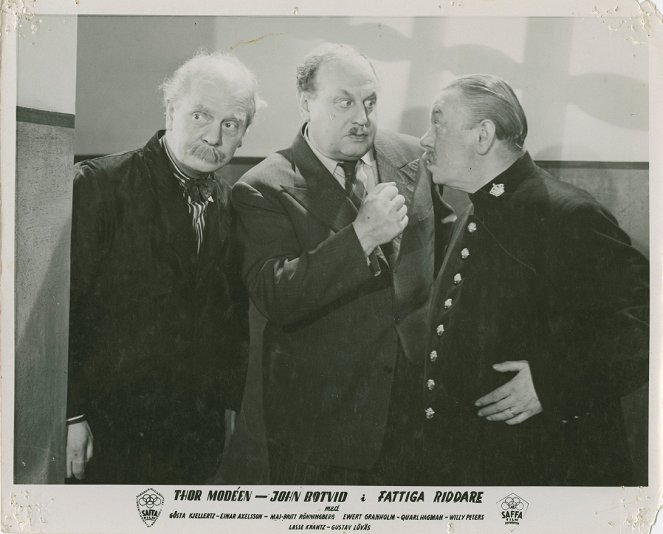 Fattiga riddare - Lobby Cards - John Botvid, Thor Modéen, Carl Hagman