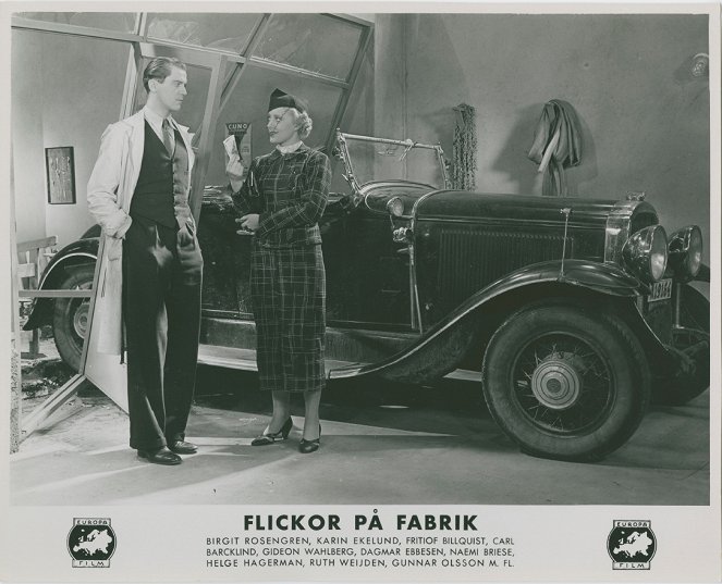 Flickor på fabrik - Lobby Cards