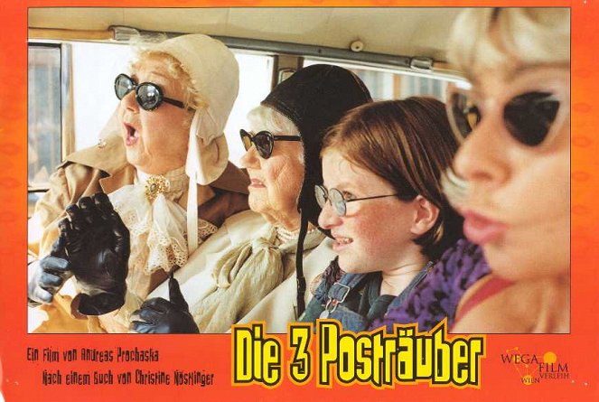 Die Drei Posträuber - Lobbykarten - Gusti Wolf, Jane Tilden, Sarah Veit, Dolores Schmidinger