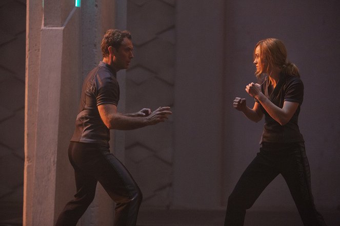 Captain Marvel - Filmfotos - Jude Law, Brie Larson