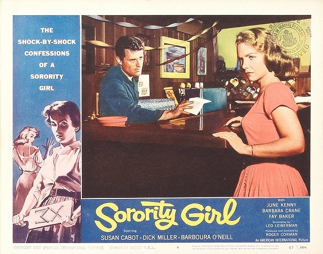 Sorority Girl - Lobbykaarten - Dick Miller, June Kenney
