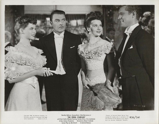 The Spiral Staircase - Lobby Cards - Dorothy McGuire, George Brent, Rhonda Fleming, Gordon Oliver