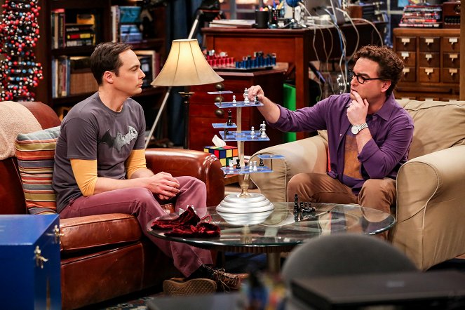 The Big Bang Theory - The Grant Allocation Derivation - Van film - Jim Parsons, Johnny Galecki