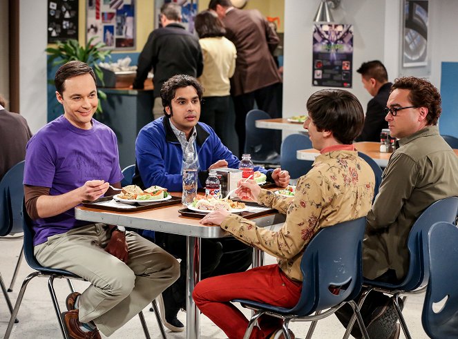 The Big Bang Theory - Season 12 - The Grant Allocation Derivation - Photos - Jim Parsons, Kunal Nayyar, Simon Helberg, Johnny Galecki
