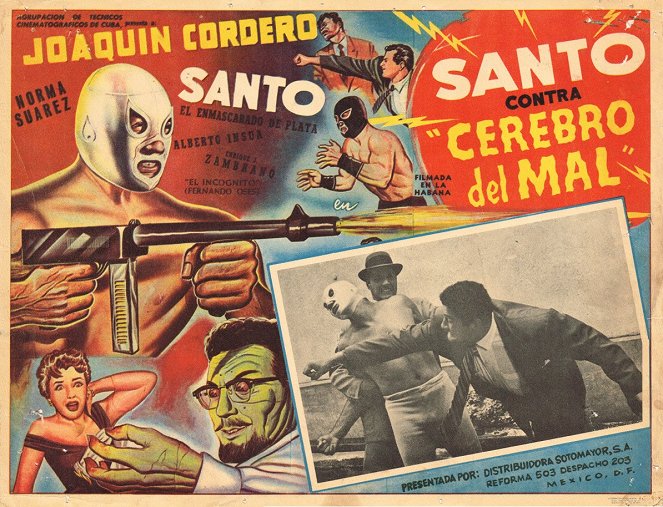 Santo contra cerebro del mal - Mainoskuvat