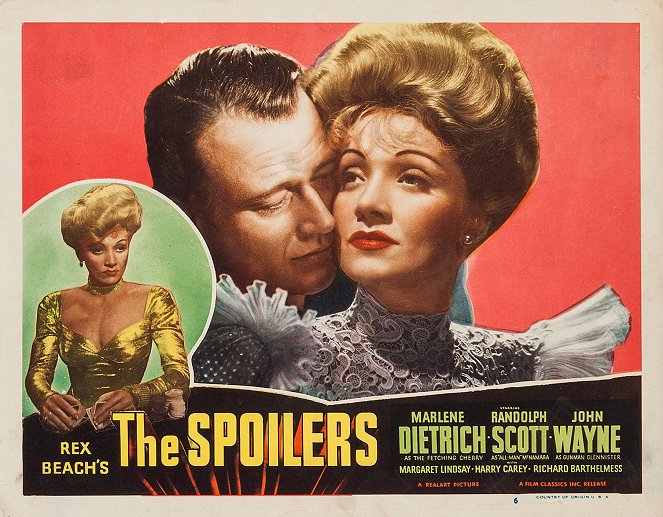 The Spoilers - Lobby karty - John Wayne, Marlene Dietrich