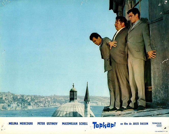 Topkapi - Cartes de lobby - Maximilian Schell, Peter Ustinov, Gilles Ségal