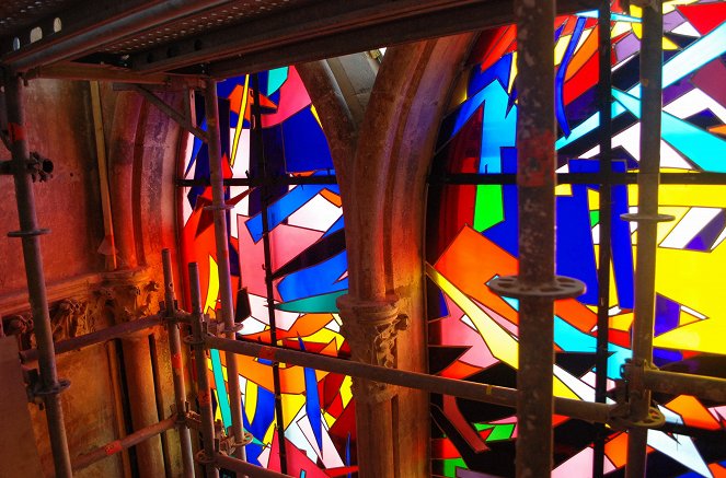 A reims-i katedrális új ablakai - Filmfotók