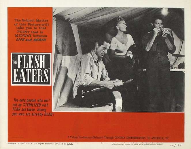 The Flesh Eaters - Cartes de lobby - Byron Sanders, Barbara Wilkin, Martin Kosleck