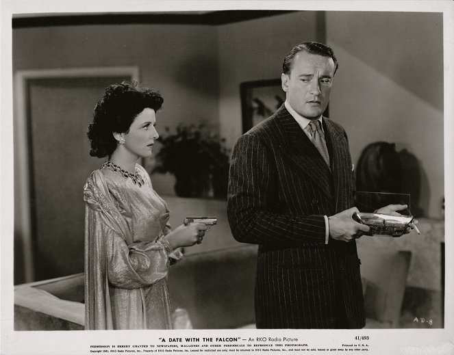 A Date with the Falcon - Lobby Cards - Mona Maris, George Sanders