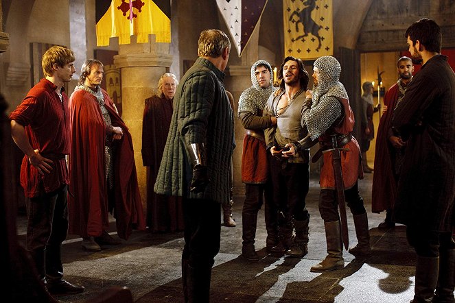 Przygody Merlina - Season 3 - Gwaine - Z filmu - Bradley James, Richard Wilson, Eoin Macken
