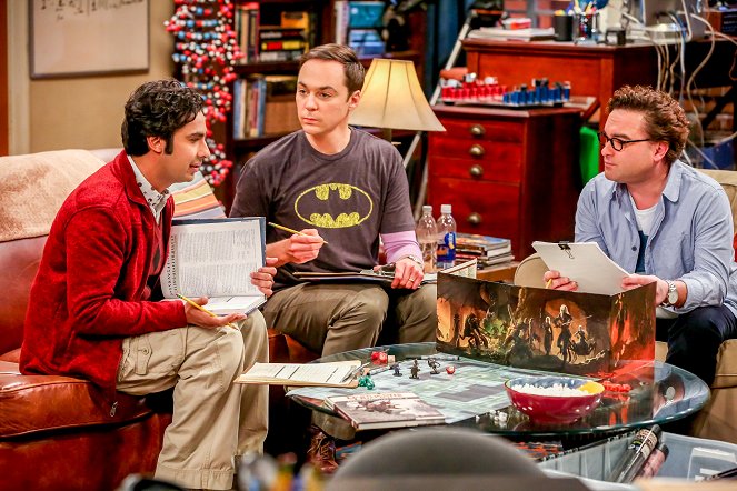 The Big Bang Theory - The Propagation Proposition - Van film - Kunal Nayyar, Jim Parsons, Johnny Galecki