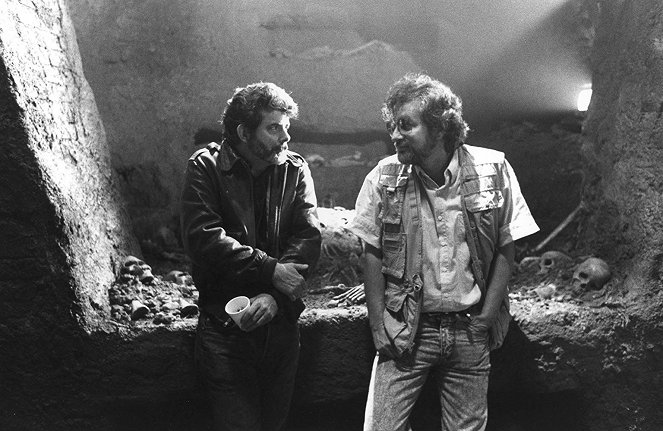 Indiana Jones és az utolsó kereszteslovag - Forgatási fotók - George Lucas, Steven Spielberg