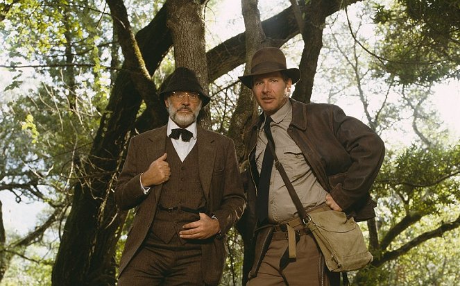 Indiana Jones und der letzte Kreuzzug - Werbefoto - Sean Connery, Harrison Ford