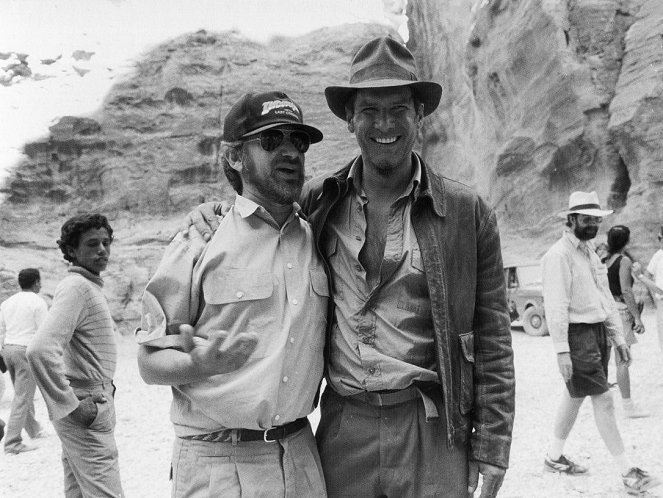 Indiana Jones és az utolsó kereszteslovag - Forgatási fotók - Steven Spielberg, Harrison Ford