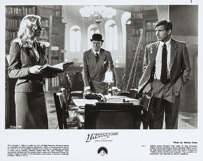 Indiana Jones und der letzte Kreuzzug - Lobbykarten - Alison Doody, Denholm Elliott, Harrison Ford