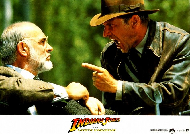 Indiana Jones et la Dernière Croisade - Cartes de lobby - Sean Connery, Harrison Ford