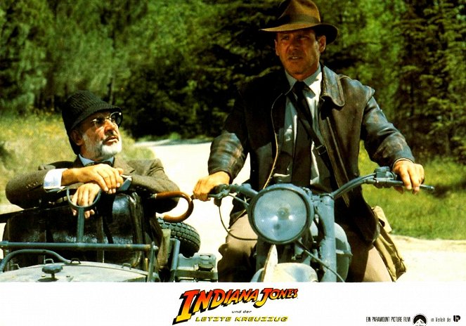 Indiana Jones und der letzte Kreuzzug - Lobbykarten - Sean Connery, Harrison Ford