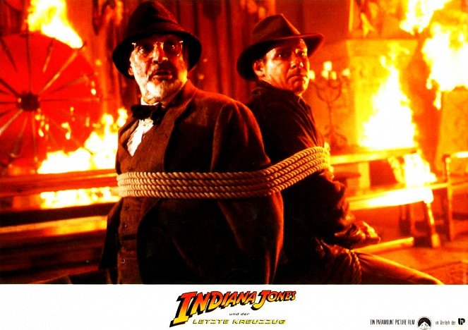 Indiana Jones et la Dernière Croisade - Cartes de lobby - Sean Connery, Harrison Ford