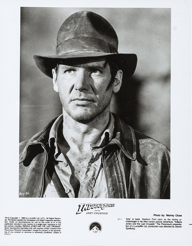 Indiana Jones und der letzte Kreuzzug - Lobbykarten - Harrison Ford