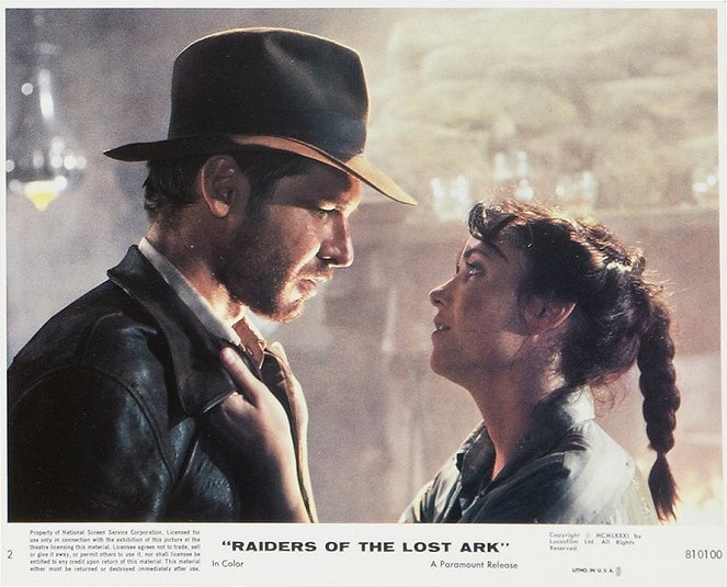 Raiders of the Lost Ark - Lobbykaarten - Harrison Ford, Karen Allen