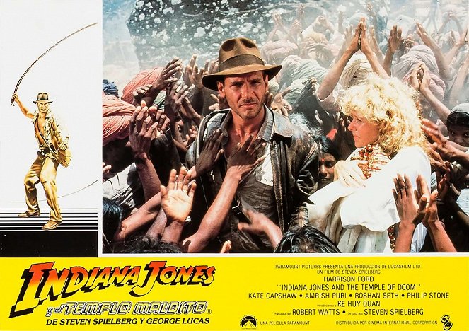 Indiana Jones e o Templo Perdido - Cartões lobby - Harrison Ford, Kate Capshaw