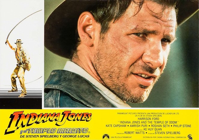 Indiana Jones und der Tempel des Todes - Lobbykarten - Harrison Ford