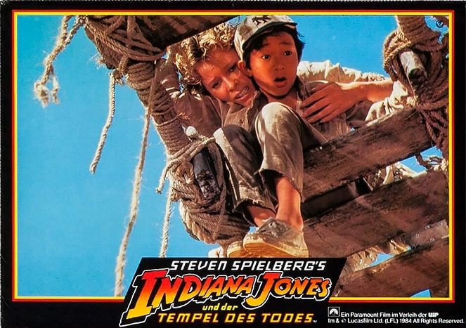 Indiana Jones i Świątynia Zagłady - Lobby karty - Kate Capshaw, Ke Huy Quan