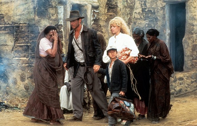 Indiana Jones i Świątynia Zagłady - Z filmu - Harrison Ford, Ke Huy Quan, Kate Capshaw