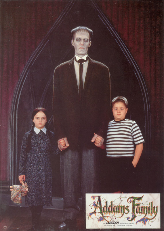 A Família Addams - Cartões lobby - Christina Ricci, Carel Struycken, Jimmy Workman
