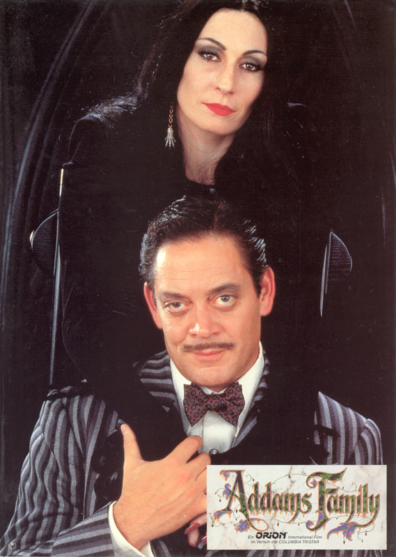 Die Addams Family - Lobbykarten - Anjelica Huston, Raul Julia