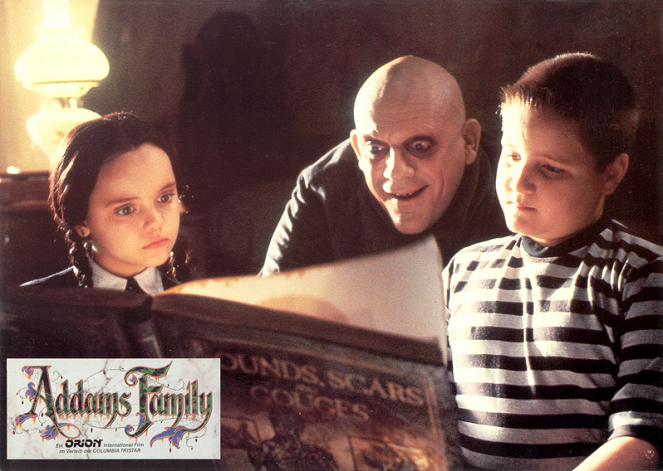 Die Addams Family - Lobbykarten - Christina Ricci, Christopher Lloyd, Jimmy Workman
