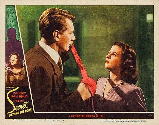 Das Geheimnis hinter der Tür - Lobbykarten - Michael Redgrave, Joan Bennett