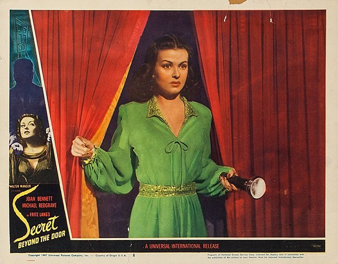 Das Geheimnis hinter der Tür - Lobbykarten - Joan Bennett