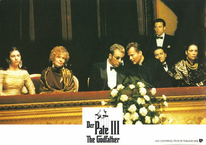 Der Pate III - Lobbykarten - Sofia Coppola, Diane Keaton, Al Pacino, John Savage, Andy Garcia, Talia Shire