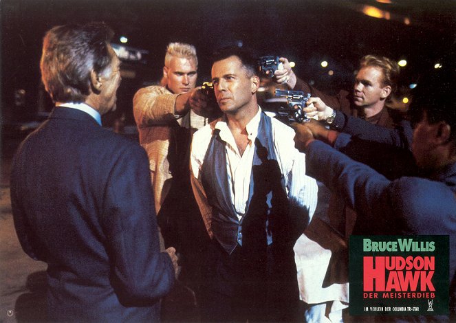 Hudson Hawk, gentleman et cambrioleur - Cartes de lobby - Bruce Willis