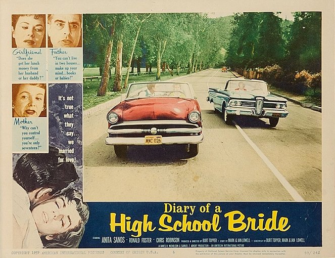 Diary of a High School Bride - Cartes de lobby