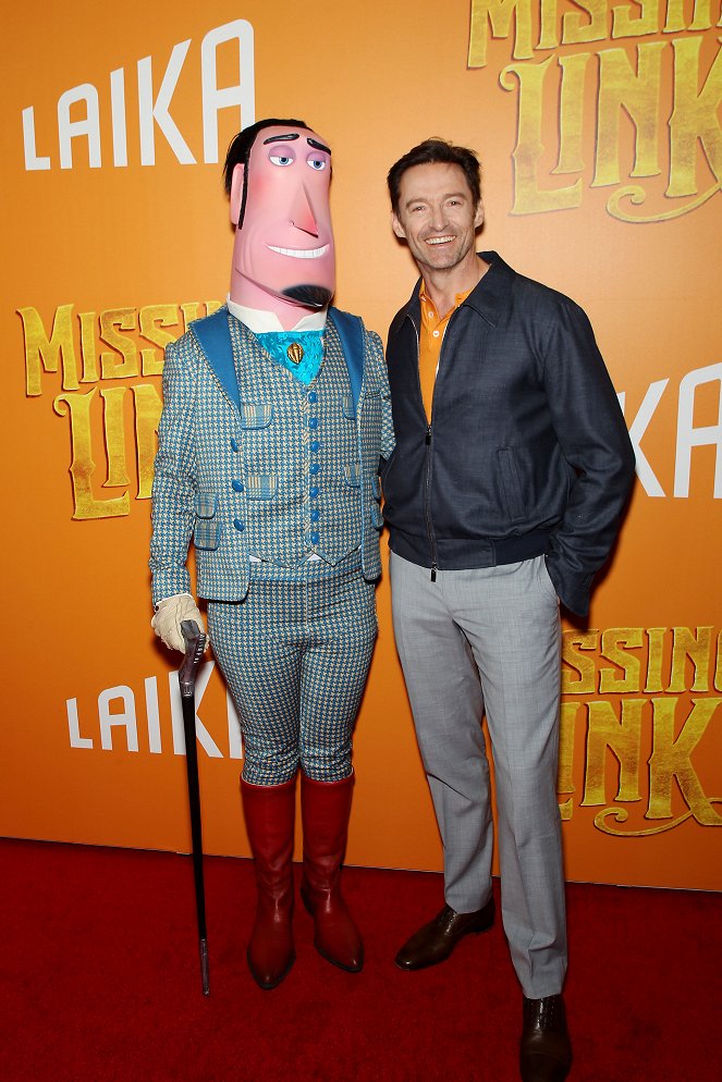 Mister Link - Ein fellig verrücktes Abenteuer - Veranstaltungen - New York Premiere of LAIKA Studios’ "MISSING LINK" Presented by Annapurna Pictures at the Regal Cinemas Battery Park 11 on April 07, 2019 - Hugh Jackman