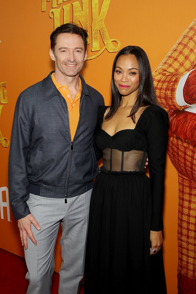 Mister Link - Ein fellig verrücktes Abenteuer - Veranstaltungen - New York Premiere of LAIKA Studios’ "MISSING LINK" Presented by Annapurna Pictures at the Regal Cinemas Battery Park 11 on April 07, 2019 - Hugh Jackman, Zoe Saldana