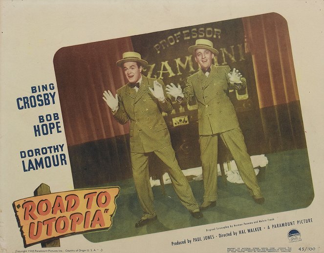 Droga do Utopii - Lobby karty - Bob Hope, Bing Crosby