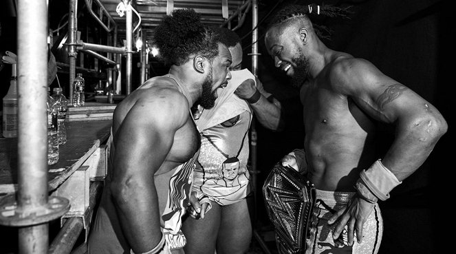 WrestleMania 35 - Dreharbeiten - Austin Watson, Kofi Sarkodie-Mensah