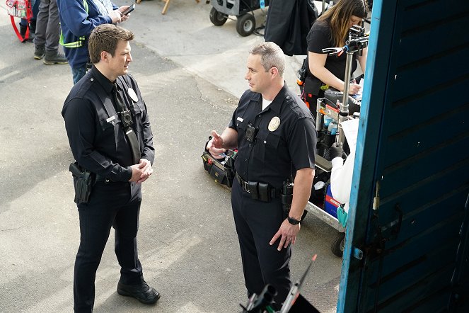 The Rookie - The Checklist - De filmagens - Nathan Fillion