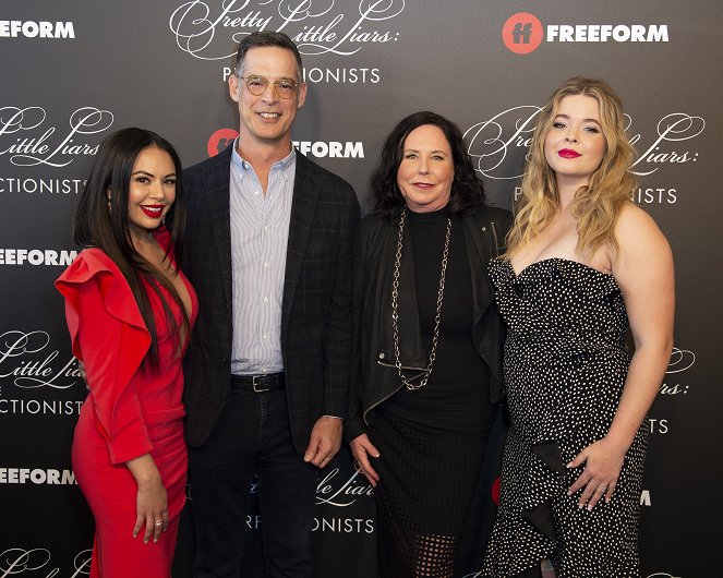 Pretty Little Liars: The Perfectionists - Events - Cast and crew of Freeform’s new original series “Pretty Little Liars: The Perfectionists” celebrated the series premiere with a screening and immersive event in Hollywood - Janel Parrish, I. Marlene King, Sasha Pieterse