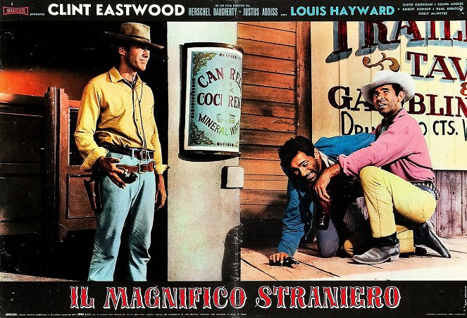 The Magnificent Stranger - Lobbykarten - Clint Eastwood