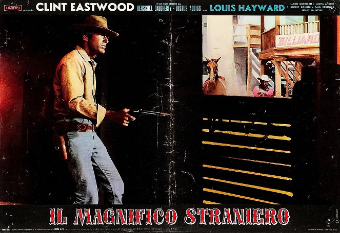 The Magnificent Stranger - Lobbykarten - Clint Eastwood