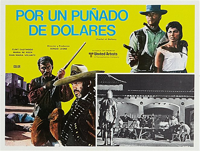 Egy maréknyi dollárért - Vitrinfotók - Gian Maria Volonté, Mario Brega, Clint Eastwood, Marianne Koch
