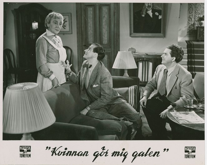 Kvinnan gör mig galen - Lobby Cards - Naima Wifstrand, Curt Masreliez, Stig Järrel