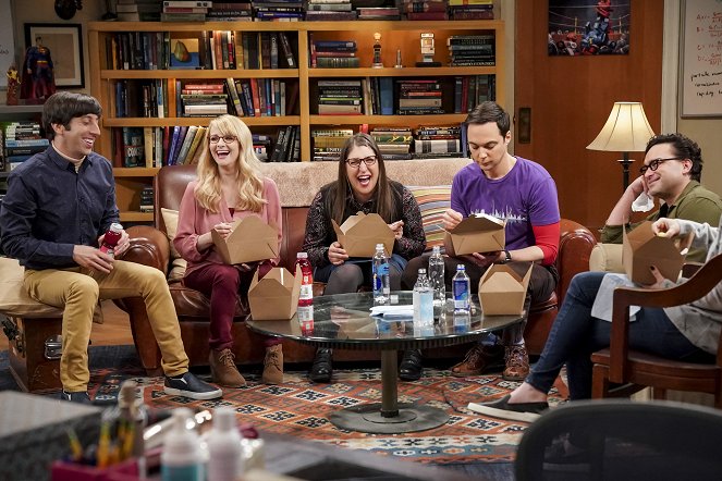 The Big Bang Theory - Die Bewegungsmelder-Belästigung - Filmfotos - Simon Helberg, Melissa Rauch, Mayim Bialik, Jim Parsons, Johnny Galecki
