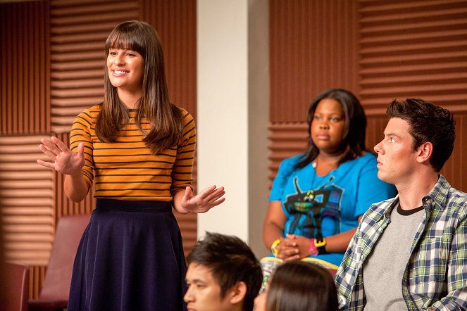 Glee - Season 3 - The Purple Piano Project - Photos - Lea Michele, Cory Monteith
