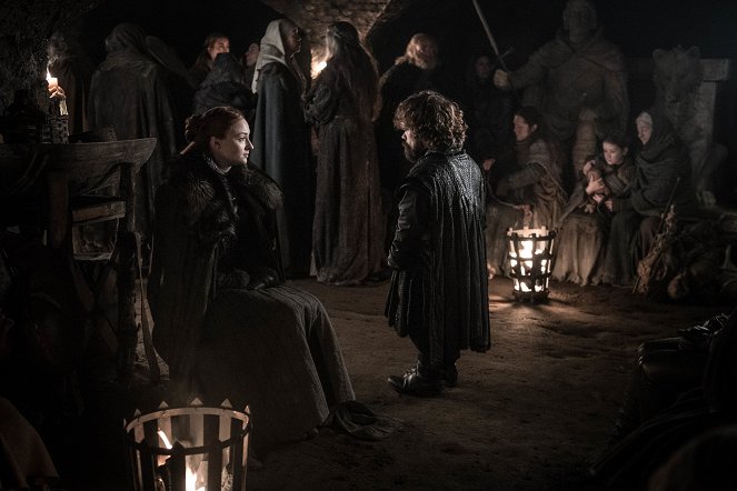 Game of Thrones - The Long Night - Van film - Sophie Turner, Peter Dinklage